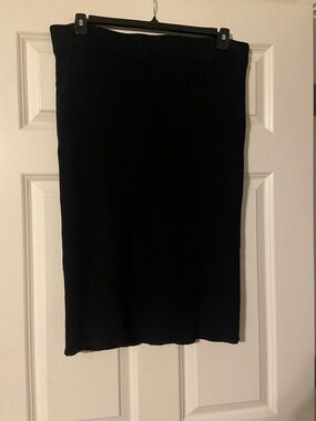 New York & Company Black Knit Pencil Skirt
